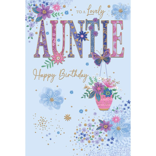 Picture of LOVELY AUNTIE BIRTHDAY CARD